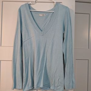 Old Navy Light Blue V-Neck Sweater
